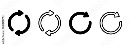Refresh icon logo design. Reload sign and symbol. Update icon.