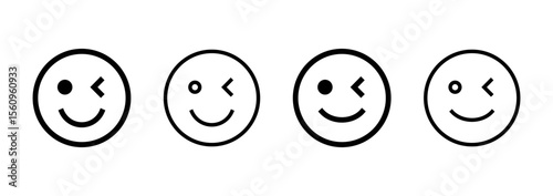 Smile icon logo design. smile emoticon icon. feedback sign and symbol