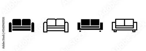 Sofa icon logo design. sofa sign and symbol. furniture icon