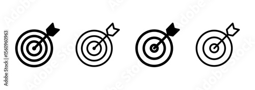 Target icon logo design. goal icon vector. target marketing sign and symbol