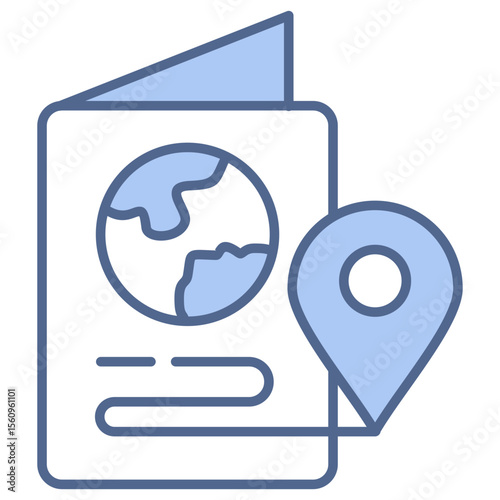 Visa Assistance   Blue Icon