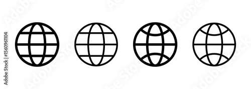 Web icon logo design. go to web sign and symbol. web click icon. Global search icon