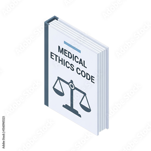 Medical ethics book emphasizing patient rights and healthcare rules.