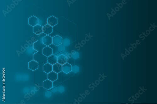 Abstract blue background with glowing bubbles: a bright, textured illustration of a colorful light pattern