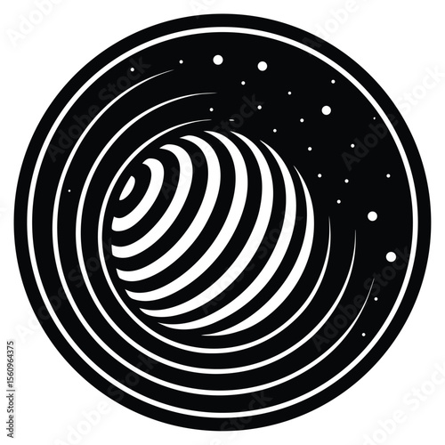 physicist element isolated gravitational waves on white background