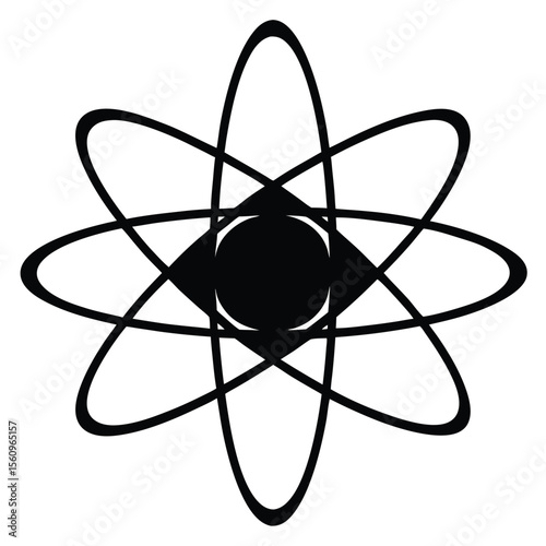 physicist element isolated neutron star model on white background