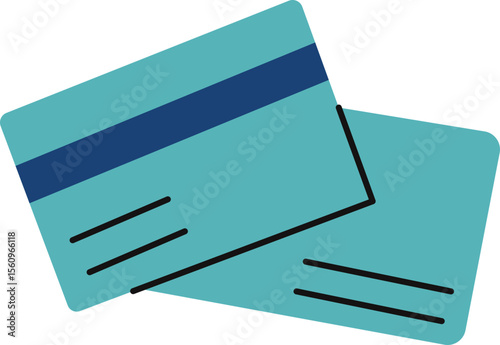 Hand drawn cute cartoon illustration of closed wallet with falling coins. Flat vector money currency sticker in colored doodle style. Shopping or payment icon or print. Online payment. Isolated.