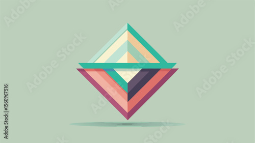 Abstract geometric design in earthy tones showing transparency suitable for multiple projects