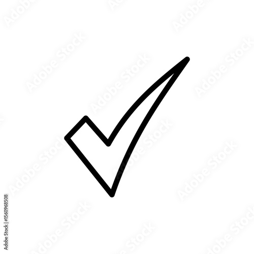 Check mark icon symbol for apps and websites. Tick mark sign and symbol