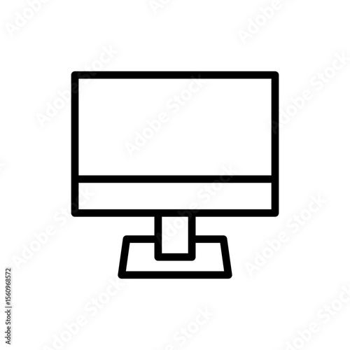 Computer icon symbol for apps and websites. computer monitor sign and symbol