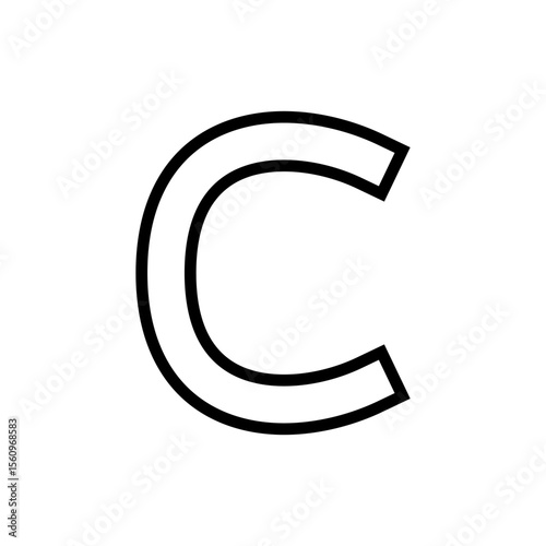 Copyright icon symbol for apps and websites. copyright sign and symbol