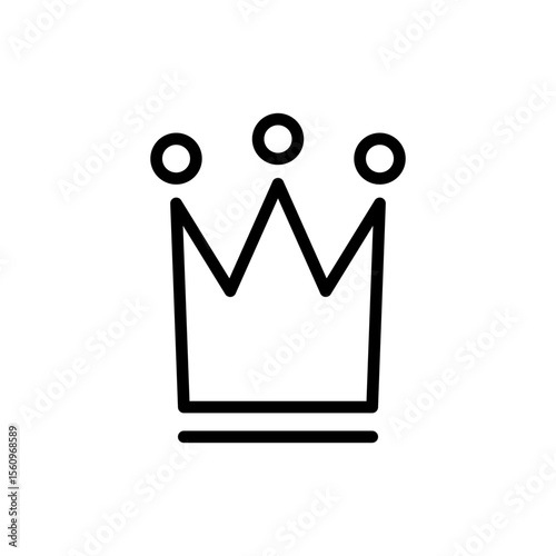 Crown icon symbol for apps and websites. crown sign and symbol