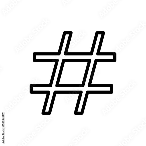 Hashtag icon symbol for apps and websites. hashtag sign and symbol