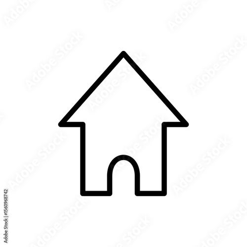 House icon symbol for apps and websites. Home sign and symbol