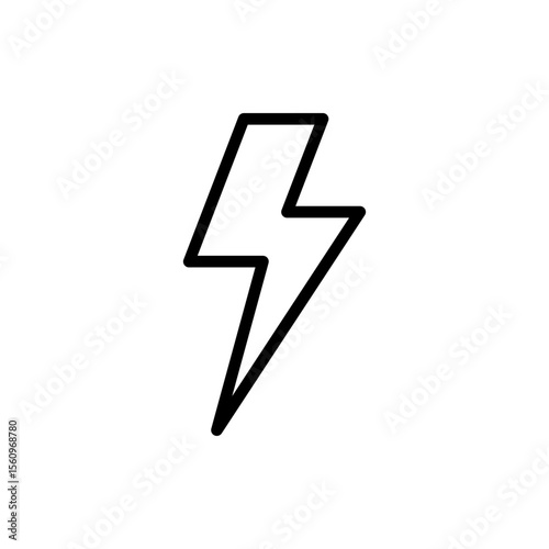 Lightning icon symbol for apps and websites. electric sign and symbol. power icon. energy sign