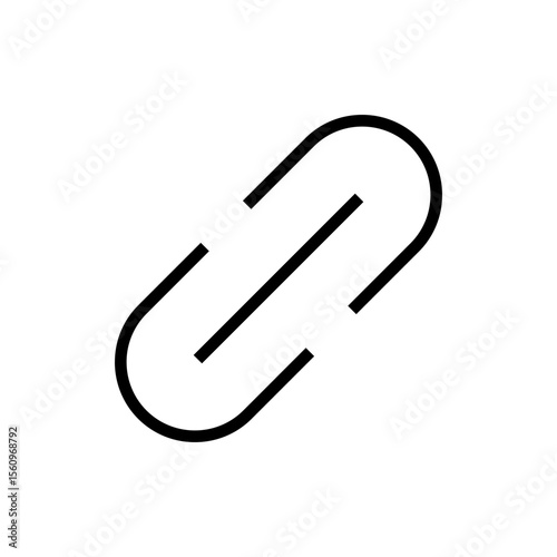 Link icon symbol for apps and websites. Hyperlink chain sign and symbol