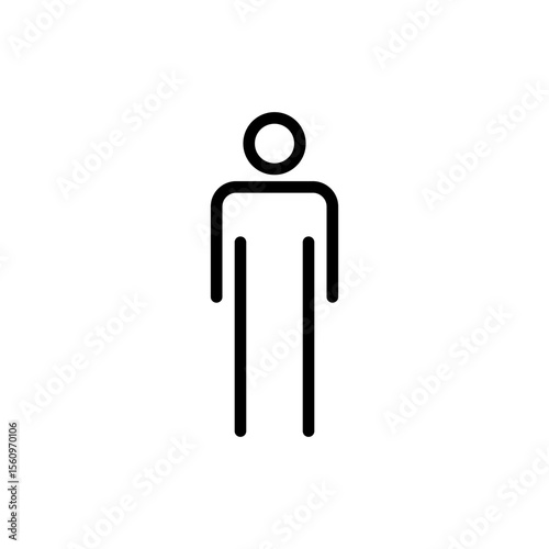 Man icon symbol for apps and websites. male sign and symbol. human symbol