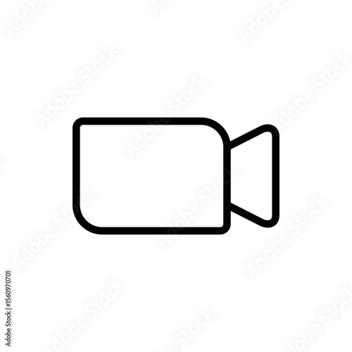 Video icon symbol for apps and websites. video camera sign and symbol. movie sign. cinema
