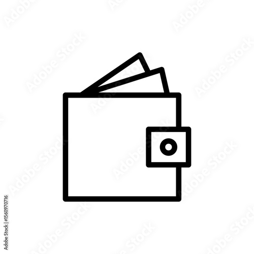 Wallet icon symbol for apps and websites. wallet sign and symbol