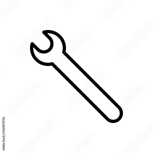 Wrench icon symbol for apps and websites. repair icon. tools sign and symbol
