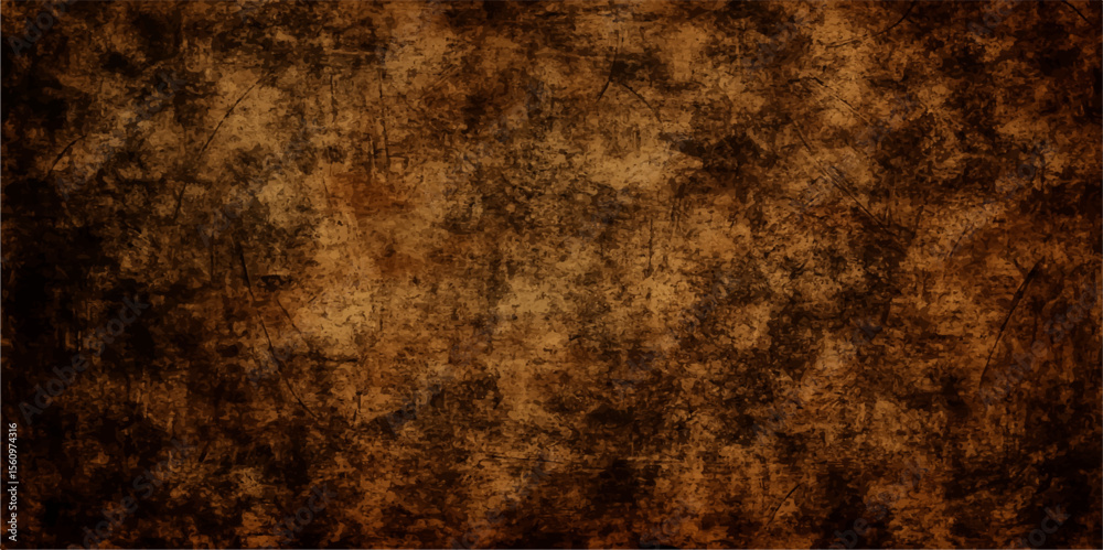 Obraz premium Dark brown, rough wood texture with an aged, grunge paper surface