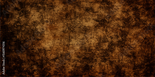 Dark brown, rough wood texture with an aged, grunge paper surface