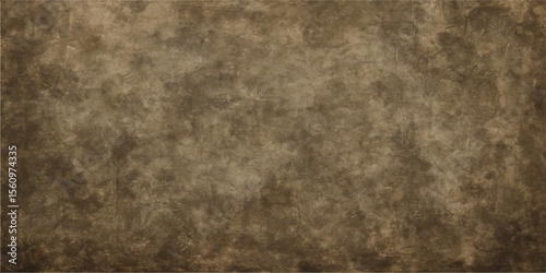 A rich, aged brown paper texture with a grunge pattern creates a vintage antique backdrop