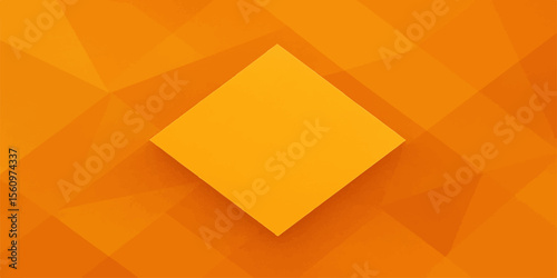 Abstract orange and yellow geometric triangle pattern vector illustration for modern creative web design wallpaper
