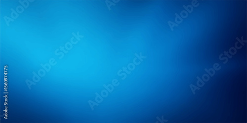 Blue abstract background with soft rays and glowing gradient design