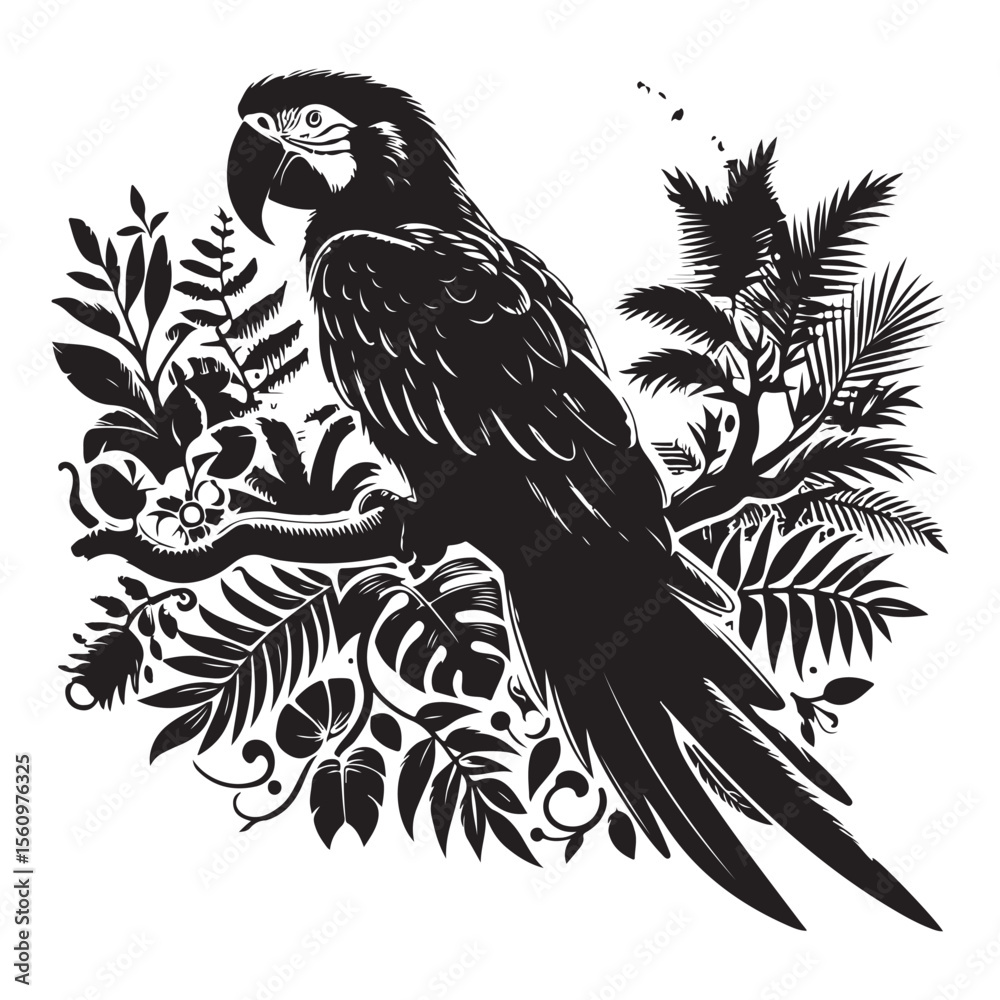 Fototapeta premium eagle on a branch
