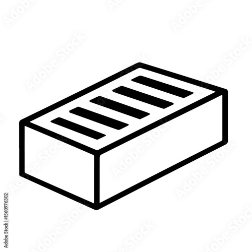 brick line icon vector on white background
Vector line icon on white background