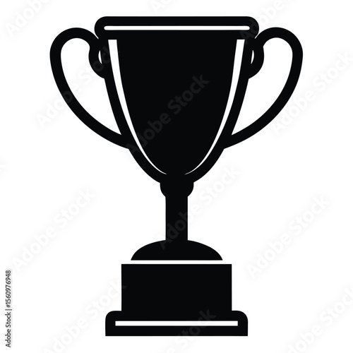  Mathematician element isolated math olympiad trophy on white background