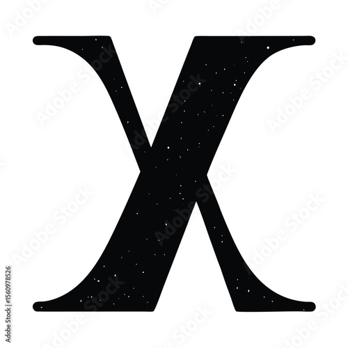 Mathematician element isolated integral sign on white background