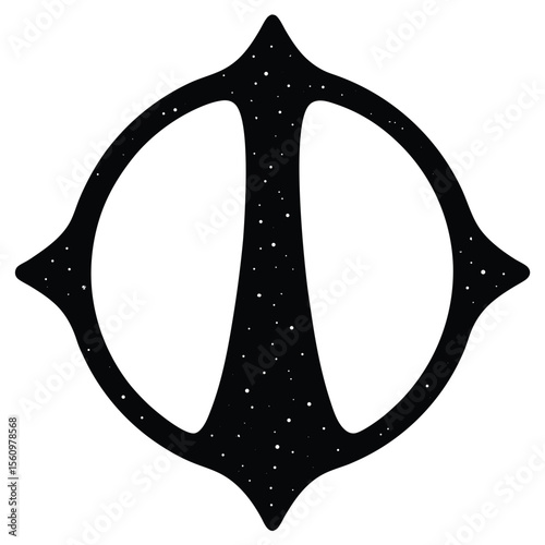 Mathematician element isolated integral sign on white background