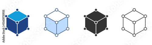 Modeling Icon Set Multiple Style Collection