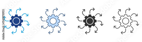 Impact Icon Set Multiple Style Collection