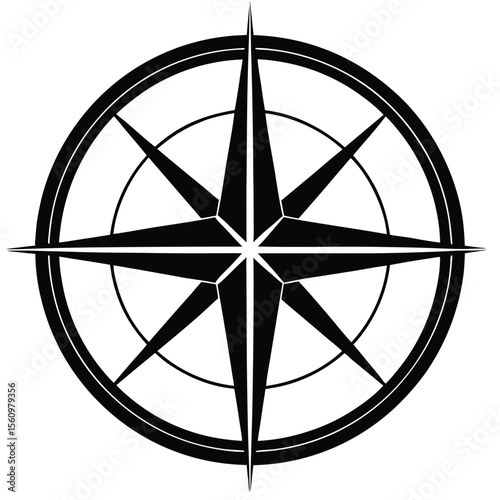 Mathematician element isolated mathematical compass on white background