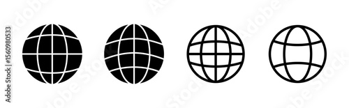 Web icon set. go to web icon. web click icon