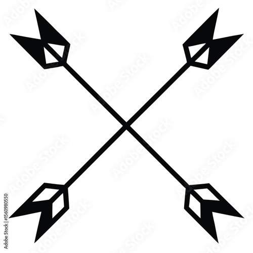 Mathematician element isolated vector arrows on white background