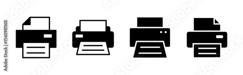 Print icon set. printer icon vector.