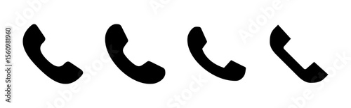 Call icon set. telephone icon vector. phone icon vector. contact us