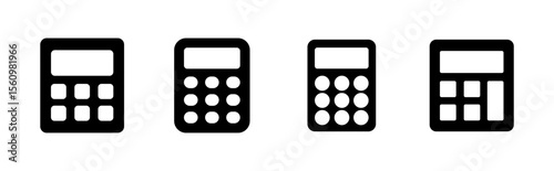 Calculator icon set. Accounting calculator icon. calculator vector