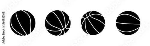 Basketball icon set. Basketball ball icon. Basketball logo vector icon