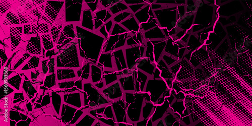 black pink brush pattern car sticker banner sporty abstract line pink black color combination grunge brush pattern modern motorsport racing design
