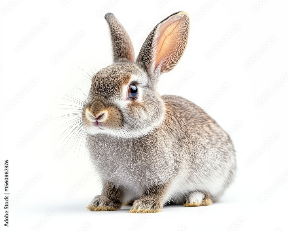 Obraz premium Adorable Grey Bunny Rabbit