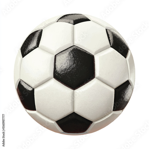 vector illustration of football ball isolated in White Background, football ball vector