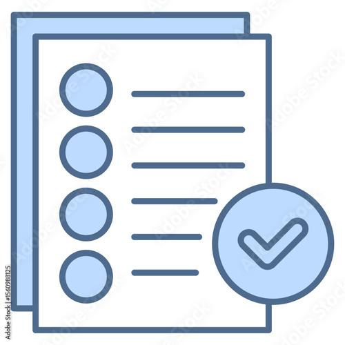 Planning Blue Icon Element For Design
