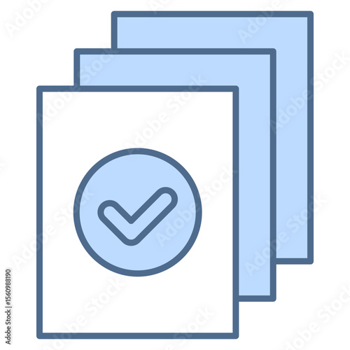 Assessment Blue Icon Element For Design