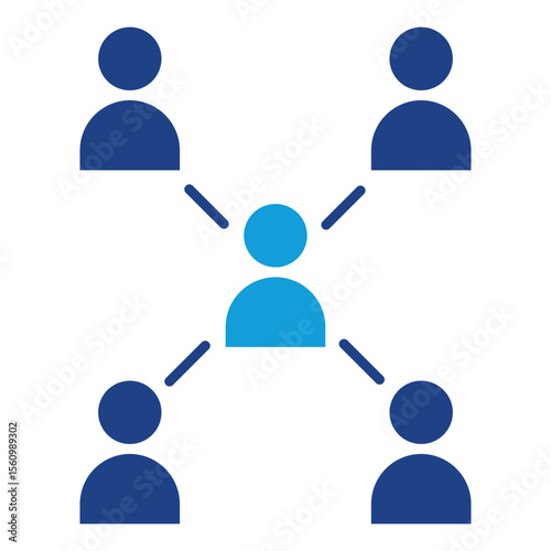 Stakeholder Dual Tone Icon Element For Design