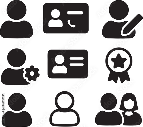 User Profile Icons  A Collection of Simple, Editable Vector Graphics for Websites and Applications